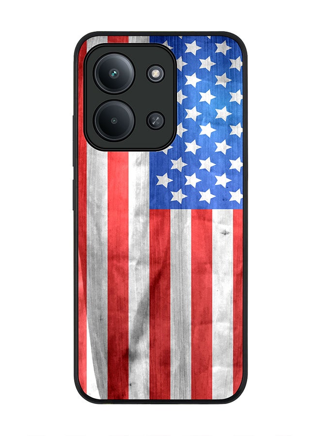 For Xiaomi Redmi 15C 4G Case,Slim fit Camera Protection, Shockproof Thin Phone cover  - USA Grunge Flag